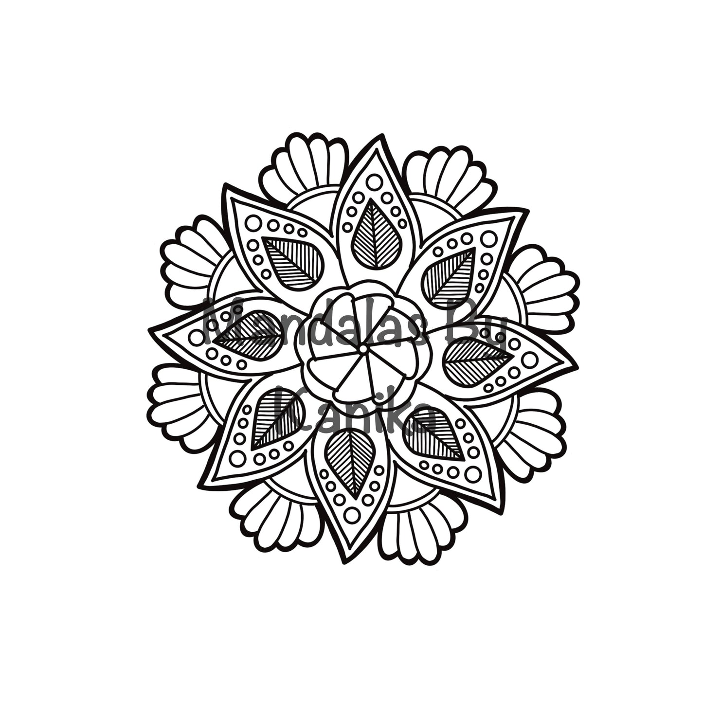 Bloom Mandala Coloring Sheets