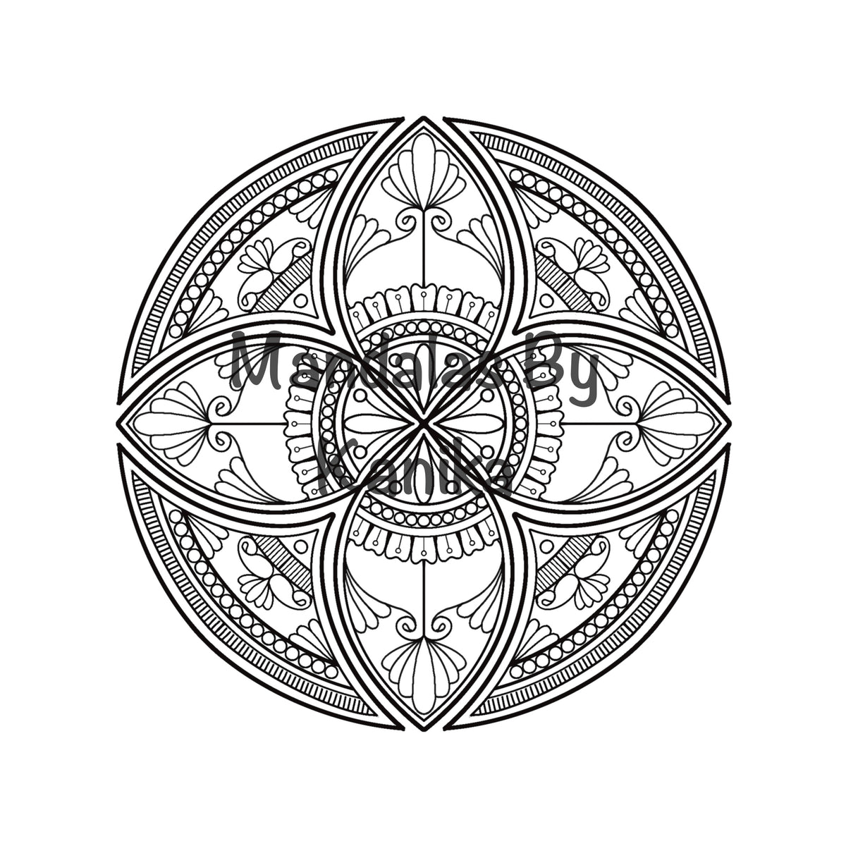 Feuilles de coloriage mandala fleurs