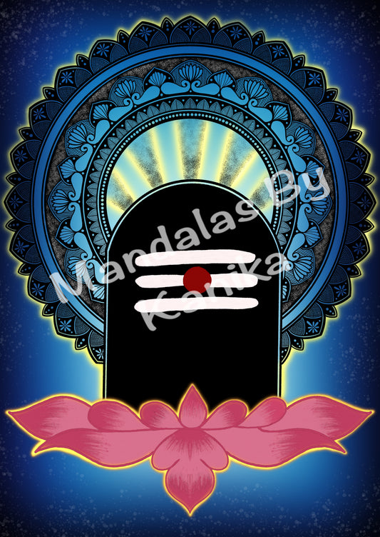 Divine Shiva Mandala Digital Print