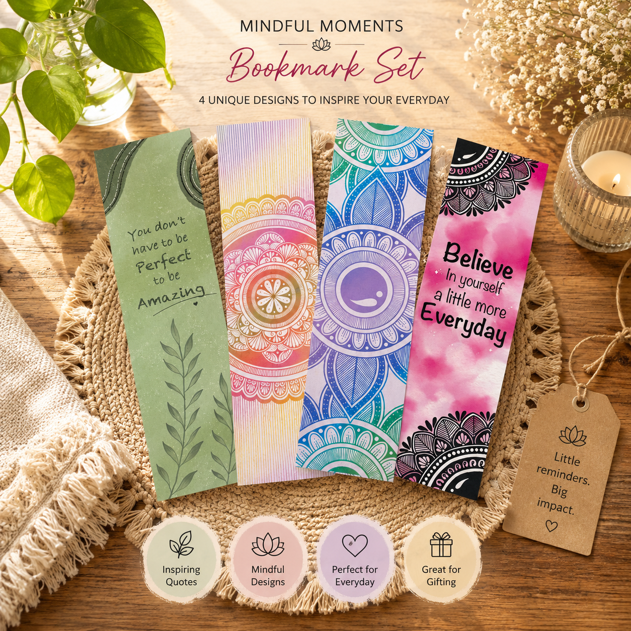 Mindful Moments Bookmark Set