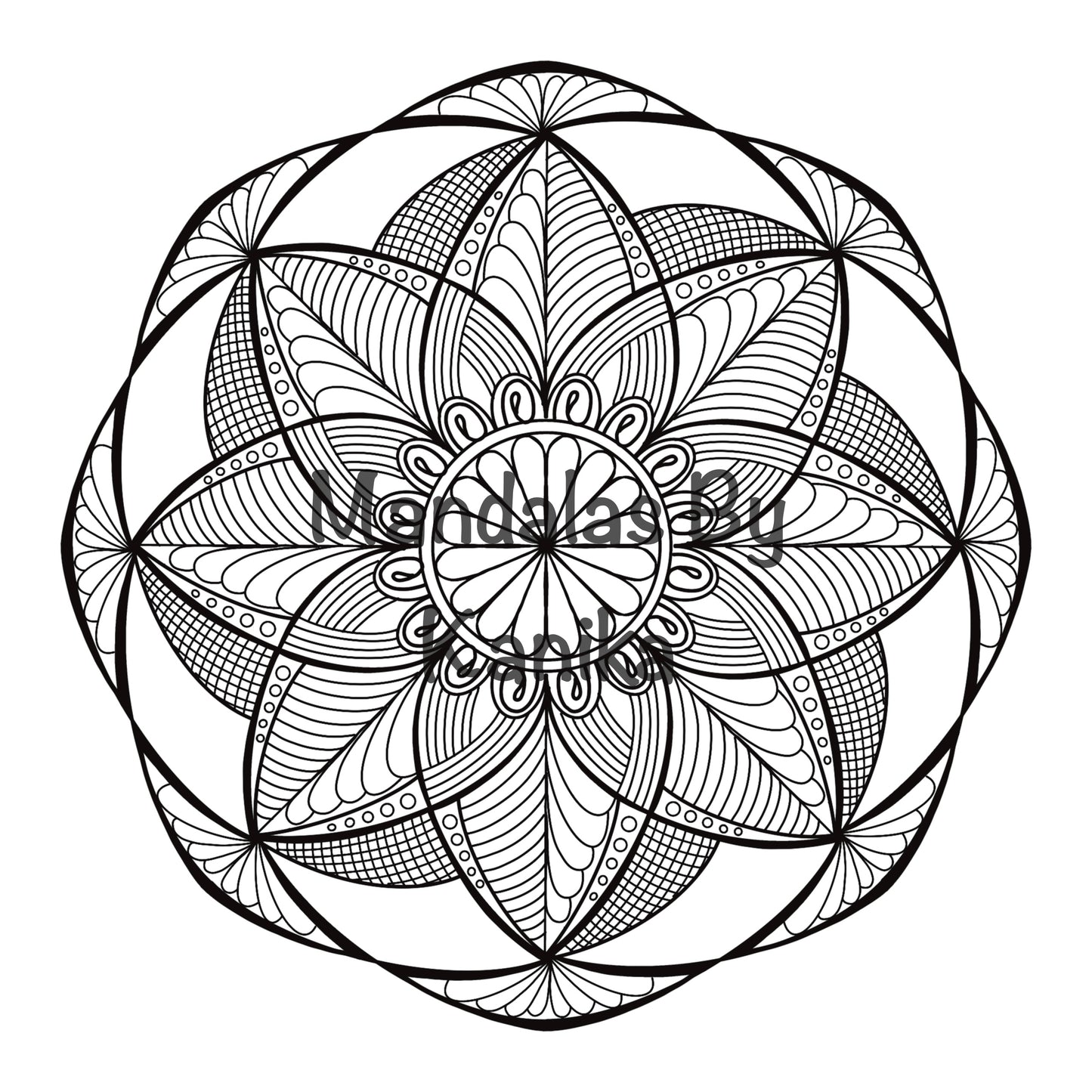 Bloom Mandala Coloring Sheets