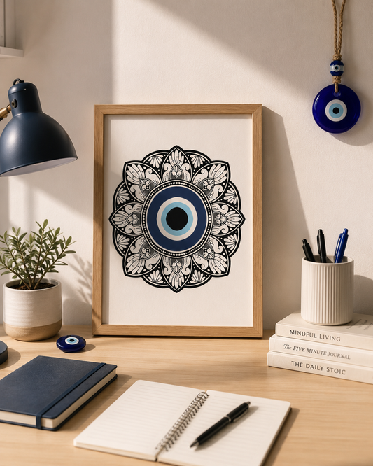 Evil Eye Mandala Digital Print