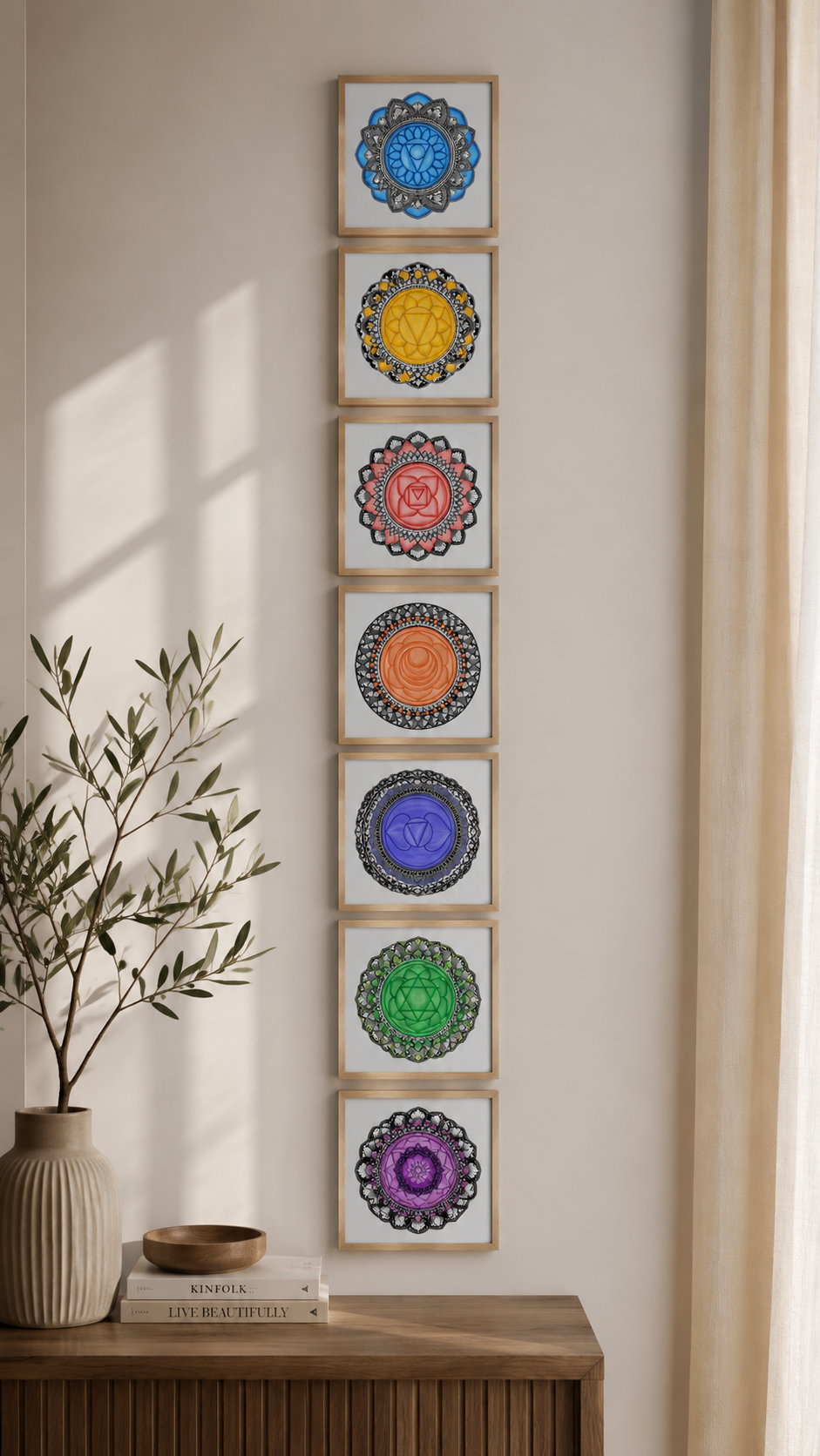 Seven Chakras Digital Print