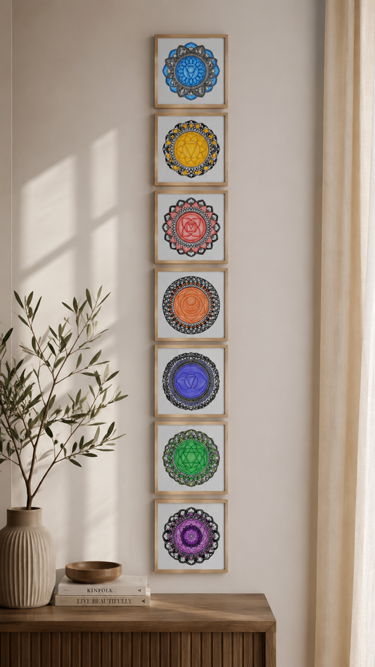 Seven Chakras Digital Print