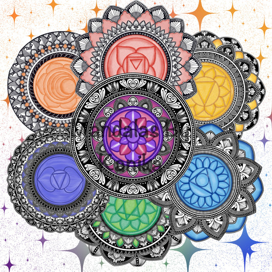 Chakra Oneness Mandala Digital Print