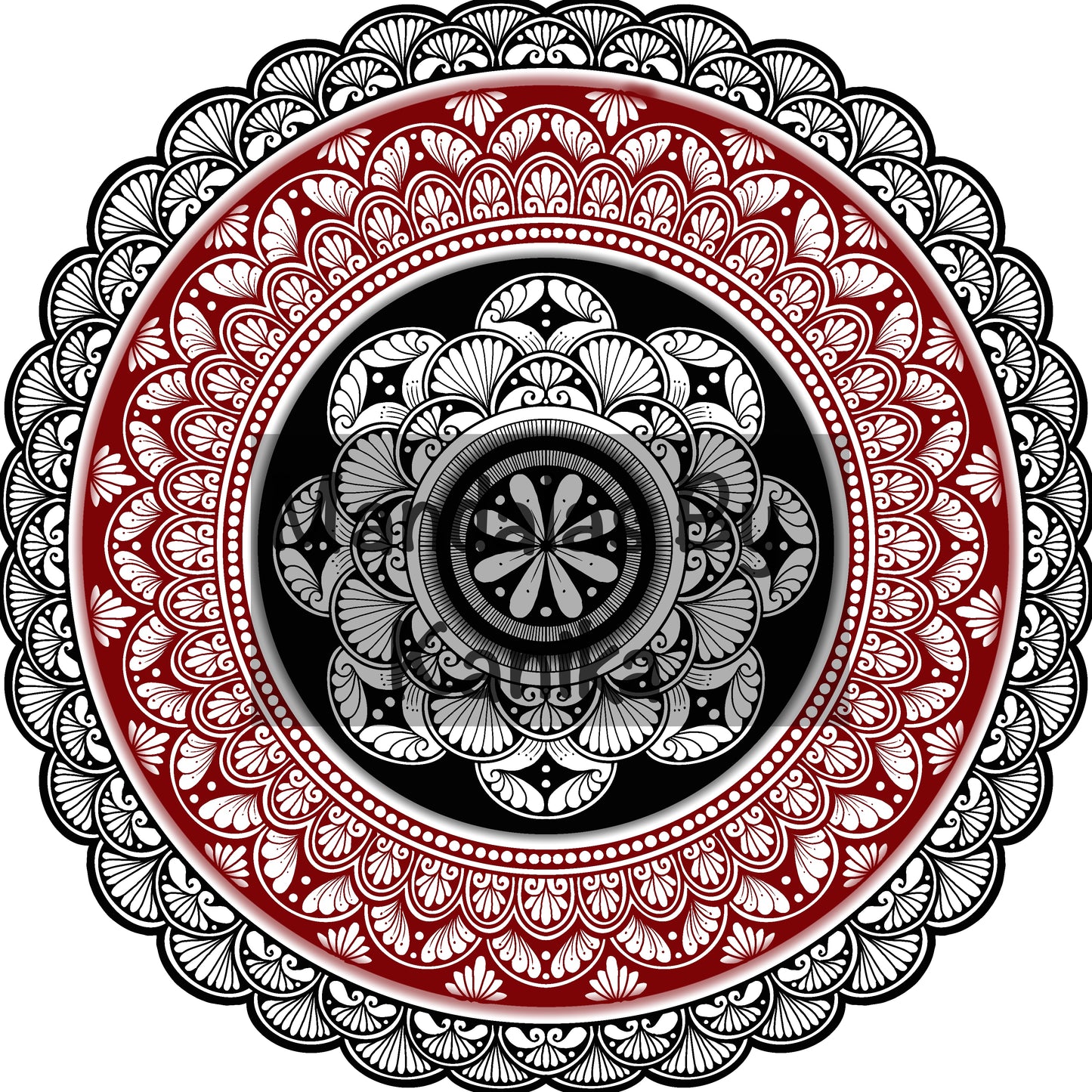 Black & Red Digital Print
