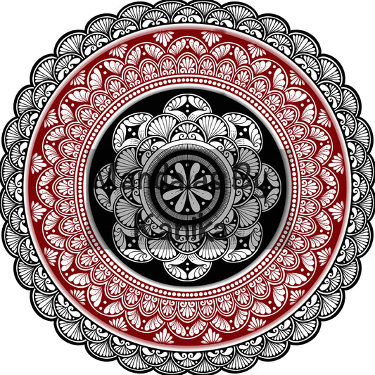 Black & Red Digital Print