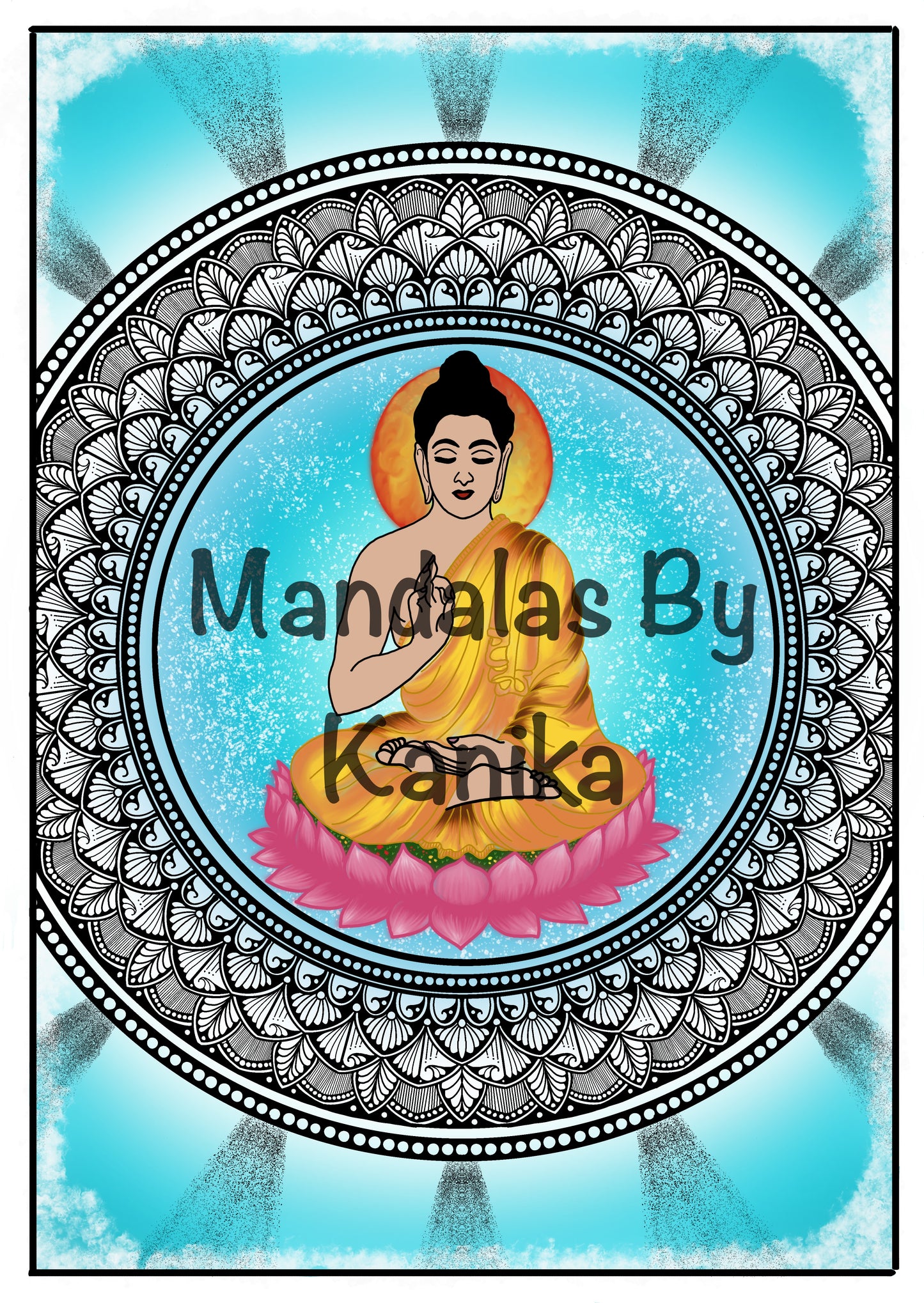 Buddha Mandala Digital Print