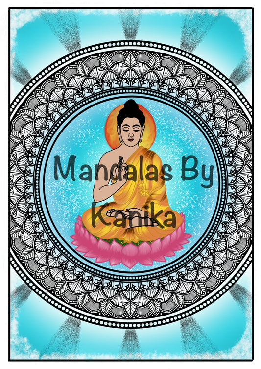 Buddha Mandala Digital Print