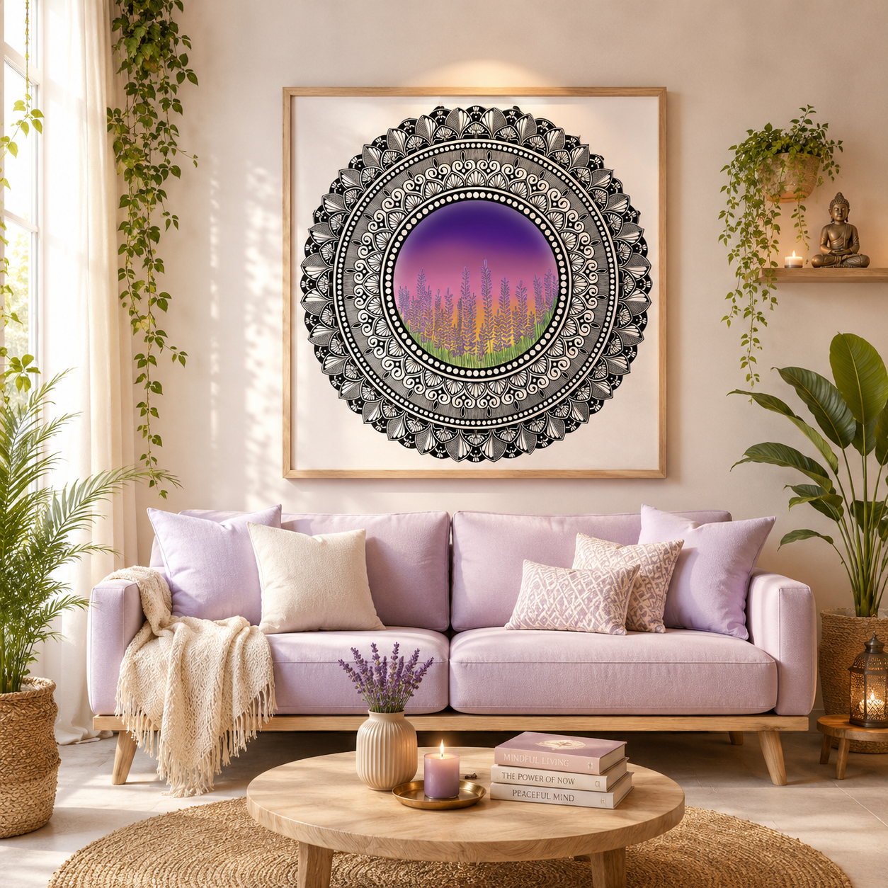 Lavender Garden Digital Print