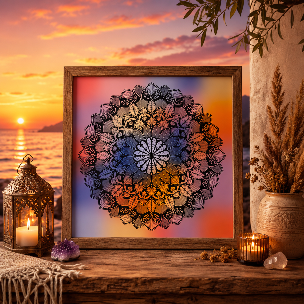 Evening Glow Digital Print
